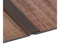 Gedotec Profilé de transition aluminium bronze brun mat - SUPER PLAT | 1 pièce - rail de transition - autocollant | Dimensions : (L x l x H) 2000 mm x 30 mm x 1,75 mm