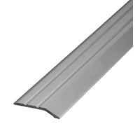 Gedotec Profilé de transition argenté autocollant | 1 pièce Profilé de finition en aluminium 1000 mm | Profilé de joint de dilatation Plinthe de compensation de hauteur 2-5mm