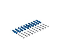 Gedotec Profilé de transition en aluminium perforé - Barre de finition en aluminium - Barre de protection de 100 cm - Rail de transition à visser