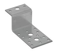 Gedotec Raccord d'angle Z métallique lourd - 1 pièce de fer d'angle 85x40x30 mm - Angle de type Z pour relier et renforcer - Equerre de meuble angle de construction plat métal angle métal 90 degrés