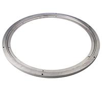 Gedotec Raccord tournant pour Charges Lourdes | Disque Rotatif à 360° Ø 450 mm | Plateau tournant Acier Argent | Capacité de Charge du roulement à Billes 350 kg | 1 Pièce