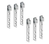 Gedotec Rail mural pour armoire suspendue - Rail de montage de 1 250 mm de long - Acier galvanisé - Charge maximale : 240 kg - 1 pièce - Rail de suspension en métal sans vis