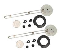 Gedotec Rallonge de plateau de table pivotante - En acier inoxydable 304 - Support pivotant - Charge maximale : 60 kg - 1 jeu - Connecteur de table rotatif à 360° - Rallonge de table pour chaque table