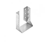 Gedotec Sabot de poutre avec languettes internes en acier | 1 support de poutre - 120 x 160 x 75 mm | Support de poteau Raccord d'angle pour charges lourdes