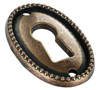 Gedotec SALZBURG Plaque de clé antique | Rosace de clé avec verrouillage européen | Rosace de serrure - Couvercle pour serrures | 2 pièces