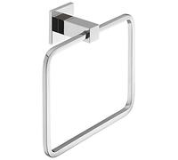 Gedotec Serviettes de Bar extractibles carrées Fixation Murale Design - Travel | Porte-Serviettes en Laiton chromé Poli Anneau de Serviette matériel de Fixation en Acier Inoxydable - 1 pièce