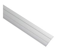 Gedotec Seuil de Porte Barre Autocollant | 37 x 1000 mm | 1 Pièce Profil Transition Sol | Aluminium Anodisé Argent | Rail de transition pour tous les sols | Profilé de sol plat | Alu à coller