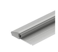 Gedotec Seuil de Porte Barre en Aluminium | Longueur: 715 mm | 1 Pièce Profil Transition Sol | Aluminium Anodisé Argent | Rail d'étanchéité de porte avec joint caoutchouc | CCE Profil de transition