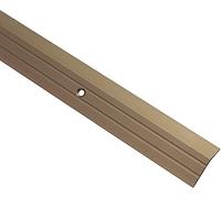Gedotec Seuil de Porte Barre en Aluminium Perforé | Baguette recouvrement 90 cm | 1 Pièce - Profil Transition Sol | Bronze Anodisé | Rail de transition à visser | Plinthe de compensation de hauteur