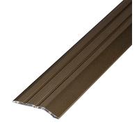 Gedotec Seuil de Porte Barre | Largeur 37 mm | 100 cm | 1 Pièce Profil Transition Sol | Aluminium Anodisé | Seuil de Porte perforé | Porte Rail de Transition Stratifié - Parquet - Vinyle UVM