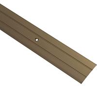 Gedotec Seuil de Porte Barre | Longueur 90 cm, Largeur 37 mm | 1 Pièce Profil Transition Sol | Aluminium Bronze | Plinthe de sol à visser | Profilé de compensation perforé - Seuil de porte
