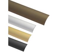 Gedotec Seuil de Porte Barre Stratifié - Vinyle | Profil Transition Sol 40 x 900 mm | 1 Pièce - Profilé compensation aluminium | Alu Bronze Anodisé | Profilé de transition autocollant sol bombé