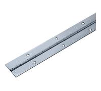 Gedotec STABILO - Bande de piano à visser - Charnière de porte enroulée - Charnière de porte en aluminium nu - Bande de fixation 420 x 32 mm - Charnière de meuble percée - 1 pièce - Charnière de barre
