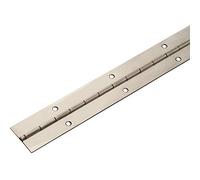 Gedotec STABILO Charnière de Piano à Visser - Porte Roulée en Acier Inoxydable V2A - 420 x 32 mm - Meuble Percé - 1 Pièce