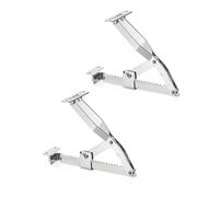 Gedotec Support de relevage pour table d'examen Ferrure de relevage à crans 300 mm | Ferrure de table d'examen réglable | Support de clapet en 18 étapes | Ferrure de clapet en acier galvanisé