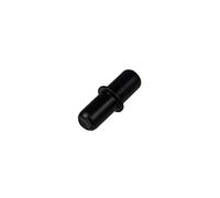 Gedotec Support de tablette invisible noir - Duplo | Ø de perçage 5 mm | Supports d'étagère cachés pour sols en bois - Tablettes en bois | Supports d'étagère en acier galvanisé