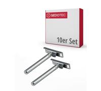 Gedotec Support de tablette Support d'étagère réglable | 10 pièces Support d'étagère invisible | NOVA PRO | Taquet d'étagère en fer galvanisé - support d'étagère