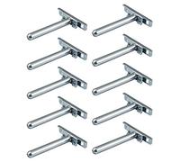 Gedotec Support de tablette Support d'étagère réglable | 50 pièces Support d'étagère invisible | SUPPORT | Taquet d'étagère en fer galvanisé - support d'étagère