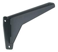 Gedotec Support d'étagère Angulaire | MIRA Strong | Longueur 380 mm | 1 Pièce - console d'étagère pour charges lourdes crochet mural a visser | Acier Massif Gris | Capacité charge 500 kg par paire