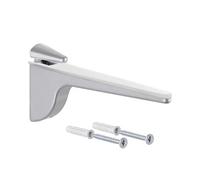 Gedotec Support d'étagère design - aluminium argenté | 1 pièce - support d'étagère pour charges lourdes | PINOCCHIO | étagère murale en métal