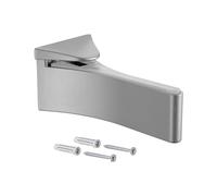 Gedotec Support d'étagère design - étagère murale en métal - argent anodisé | 1 pièce - support d'étagère pour charges lourdes | MAFOS | épaisseur de la tablette 6-30 mm