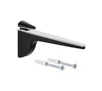 Gedotec Support d'étagère design - noir mat | 1 pièce - support d'étagère pour charges lourdes | PINOCCHIO | étagère murale en métal