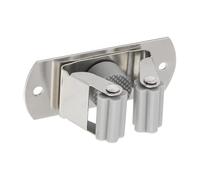 Gedotec Support mural pour balai | 1 organiseur d'armoire de nettoyage en acier inoxydable | avec 1 support | porte-balais, serpillère, porte-outils | support mural pour outils, support d'outils de