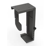 Gedotec Support PC sous bureau - 1 set de support d'ordinateur noir pour dessous de table jusqu'à 20 kg - Peut également être utilisé comme support mural ou sous table - Support PC pour bureau et