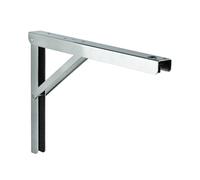 gedotec Support Rabattable support pliable Charnière de Rabat Profi Line Inox Inoxydable 2 Größen CAPACITÉ DE CHARGE 180 kg marque de Qualité pour leur surface habitable