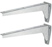 Gedotec Supports d'Angle pour Charges Lourdes | MIRA Top | Longueur 480 mm | 2 Pièces | Charge max 300 kg par paire | Support d'étagère en acier massif | Support d'étagère pour montage mural