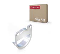 Gedotec Suspension de Placard | Ø 35 mm pour la rénovation Noœuds à Forage | 10 Pièces | Métal Zingué Pendentif pour les photos | Lambris | Placards | Porte-placard Rond