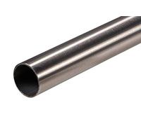 Gedotec Tringle à vêtements en Acier Inoxydable 2000 mm | Tringle Meubles et armoires | Tube d'armoire Acier Inoxydable brossé Mat | Meuble Ø 25 mm | Montage Mural sur Rail de Garde-Robe - 1 pièce