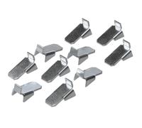 GedoTec VARI 10 - Lot de 20 supports en métal pour rail d’étagère à suspendre - Acier galvanisé