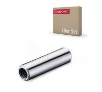 Gedotec Vis à douille M4 pour meubles - 30 mm |Pour trou de perçage Ø 5 mm | Acier galvanisé | Epaisseur du bois 36-40 mm | Douille filetée avec filetage intérieur M4