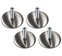 Gedotec Vis de réglage M10 Vis de réglage pour Meubles Pieds de réglage Ronds pour Pieds de Table & Pieds de Meuble | Plateau de Pied Ø 60 mm | Pied de réglage Filet 37 mm