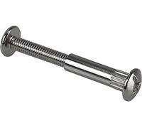 Gedotec vis pour meubles M6 | 100 pièces - vis à douille | Connecteur acier nickelé | Épaisseur du bois 46-56 mm | Connecteur pour meubles Connecteur d'armoire à fente cruciforme PZ2 et lame plate |