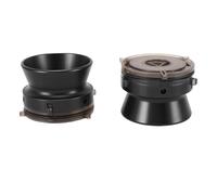 Gedourain 1 Paire D'adaptateurs de Moyeu NAB, Dispositif de Chargement Universel en Alliage D'aluminium 1/4 10 Pouces pour Studer ReVox B67 Bobine à Bobine Magnétophone (Noir)