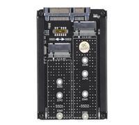 Gedourain Adaptateur M.2 SSD NGFF vers Adaptateur III 2,5 Pouces, Vitesse 6 Gbit/s avec Support de Cadre pour 2230 2242 2260 2280