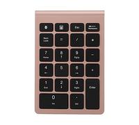 Gedourain Clavier Numérique, Clavier Numérique 22 Touches, Mini Clavier sans Fil, Clavier de comptabilité Financière pour Ordinateur Portable, Ordinateur de Bureau, PC (Or Rose)