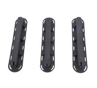 Gedourain Coffret D'Ailerons de Surf Construction en PVC Durable pour des Performances Améliorées de la Planche de Surf avec t Vis pour Le Remplacement des Ailerons de Paddleboard (Noire)