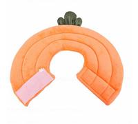 Gedourain Collier Cône de Récupération Doux pour Chat, Réglable pour Chatons et Chiots Post-chirurgicaux, Motif Carotte en Coton Pouces (Carotte Orange)