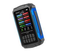 Gedourain Détecteur de Rayonnement de Champ électromagnétique Dosimètre Portable 5 en 1 pour le Bureau à Domicile RF Température Magnétique humidité Matériau ABS (Noir)