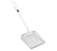 Gedourain Écumoire à Huile Carrée en Acier Inoxydable, Cuillère à Mailles Fines avec Long Manche pour Frire 26,4x7,9 Pouces pour les Chefs Professionnels