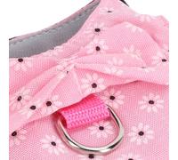 Gedourain Ensemble Harnais et Laisse pour Lapin, Conception Anti-évasion Douce et Confortable pour Petits Animaux comme Les Lapins et Les Cochons d'Inde, Polyester, 1 unité (M)