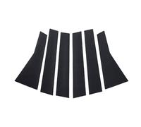 Gedourain Garniture de Poteaux de Porte de Voiture, Housse de Protection élégante pour 2017 - 2022, 6 Pièces, Garniture Décorative pour Modification Personnalisée (Style Fibre de Carbone)