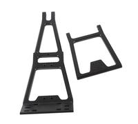 Gedourain Kit de Construction de Camion et de Remorquage RC, Bras de Grue Robuste en Alliage D'aluminium pour Voiture d'escalade à L'échelle 1/10, Conception Polyvalente pour Les Tâches de (Noire)