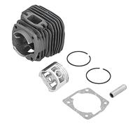 Gedourain Kit de Cylindre de Rechange pour Tronçonneuse à 58 CC, Durable, Segments de Piston, Jeu de Clips à Broches pour Pièces de Rechange 5800 45,2 Mm, Ajustement Universel pour Outils de Jardin