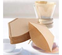 Gedourain Meilleur Prix 100x Papier Filtre à café Non Blanchi Cônes Tasses de Brasseur Filtrent le café Frais et Savoureux pour le Bureau ou la Maison