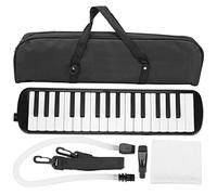 Gedourain Melodica Instrument de Musique à Vent à 32 Touches avec Sac de Transport, Piano à Air, adapté aux étudiants Débutants, Artistes Professionnels, Amateurs de Musique, Noir (Noir)
