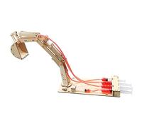Gedourain Modèle de Pelle Hydraulique en Bois, Jouet STEM pour Enfants | Kit d\'expérimentation scientifique éducative , avec mécanisme de seringue, pour les projets en classe scolaire